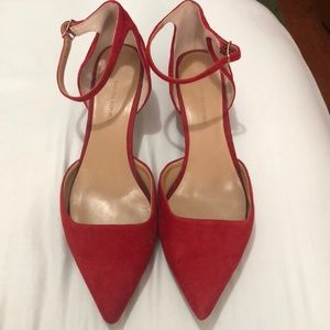 Banana Republic red kitten heels